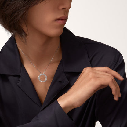 [Stars Jewelry]LOVE NECKLACE 16MM 3 DIAMONDS