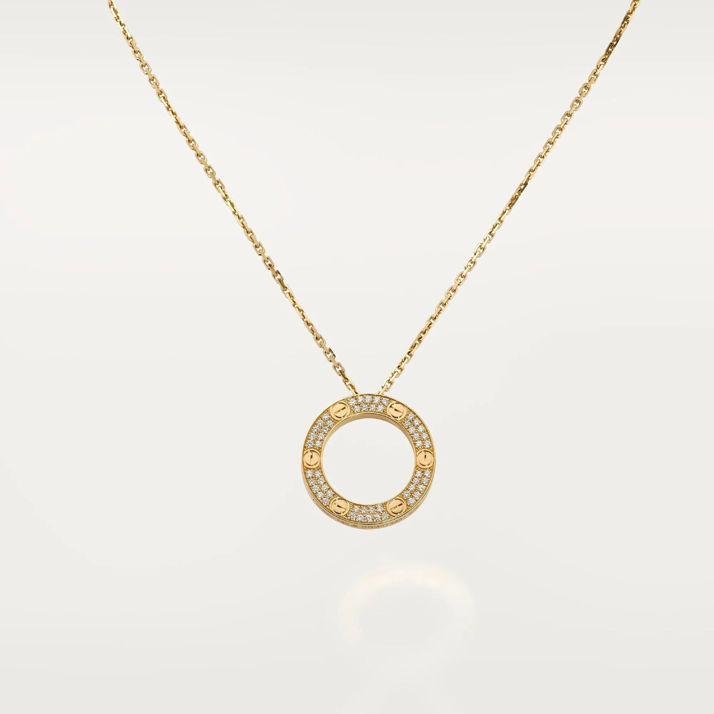 [Stars Jewelry]LOVE NECKLACE 16MM  FULL DIAMOND