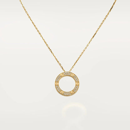 [Stars Jewelry]LOVE NECKLACE 16MM  FULL DIAMOND