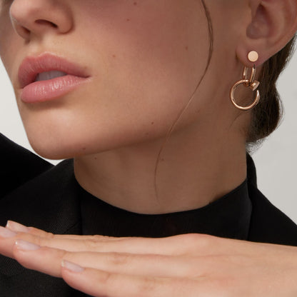 [Stars Jewelry]JUSTE NO DIAMOND DOUBLE EARRINGS