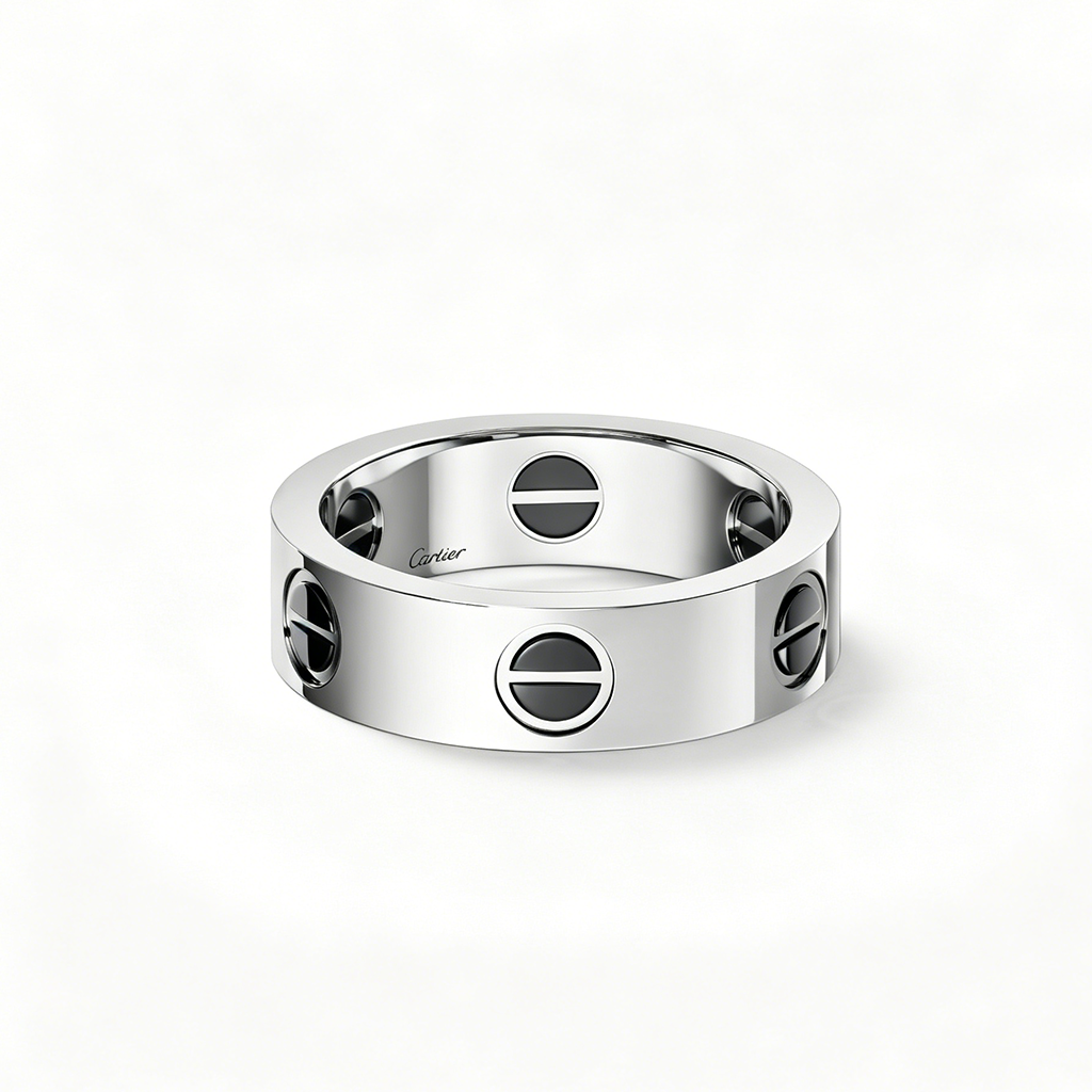 [Stars Jewelry]LOVE RING 5.5MM NO DIAMONDS  CERAMIC