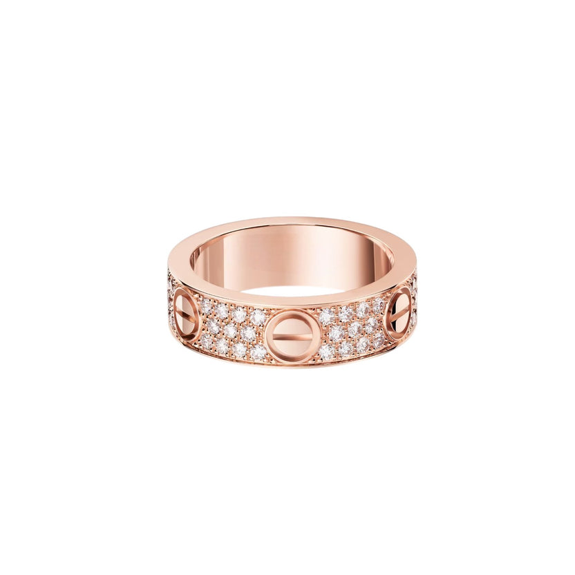 [Stars Jewelry]LOVE RING 5.5MM DIAMONDS PAVED