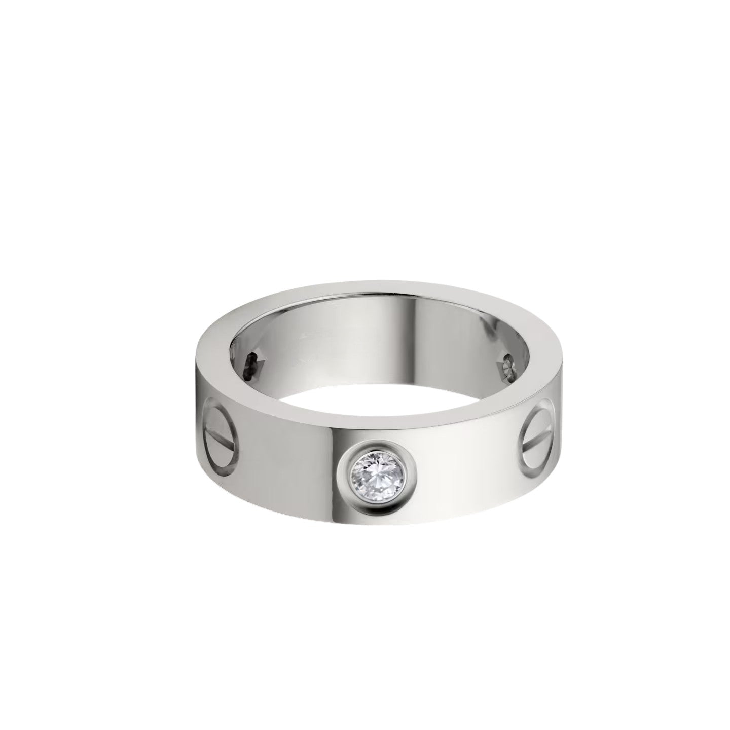 [Stars Jewelry]LOVE 5.5MM 3 DIAMOND RING