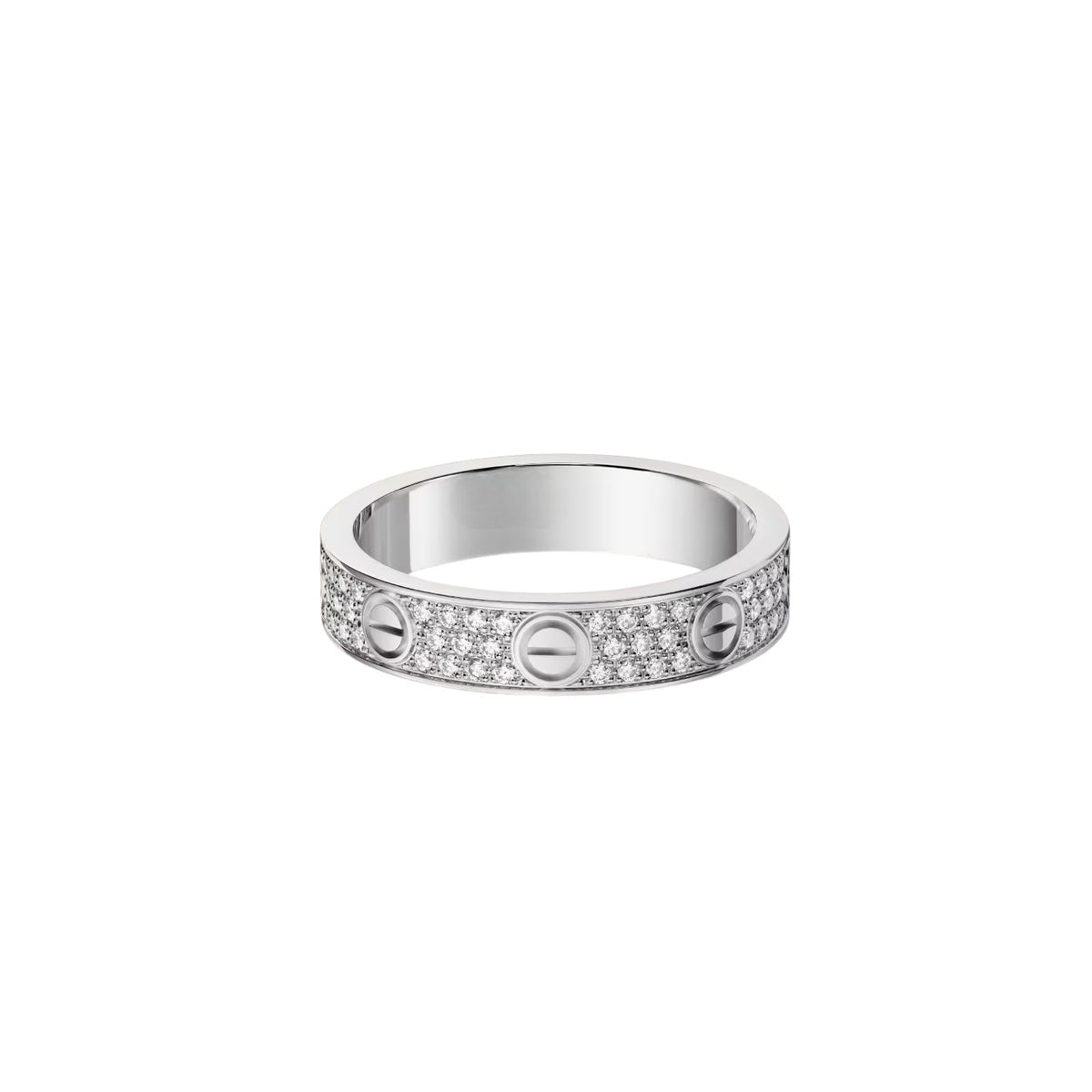 [Stars Jewelry]LOVE RING 4.0MM DIAMOND PAVED