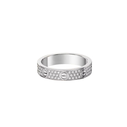 [Stars Jewelry]LOVE RING 4.0MM DIAMOND PAVED