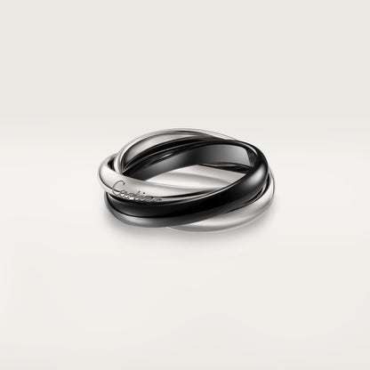 [Stars Jewelry]TRINITY 3.2MM RING BLACK CERAMIC