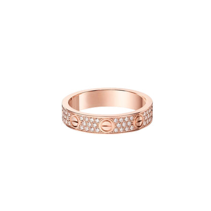 [Stars Jewelry]LOVE RING 4.0MM DIAMOND PAVED