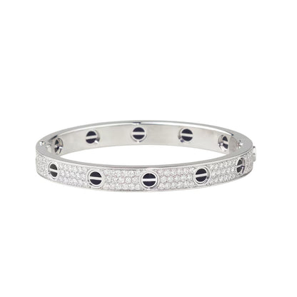[Stars Jewelry]LOVE BRACELET 6.1MM DIAMOND-PAVED CERAMIC