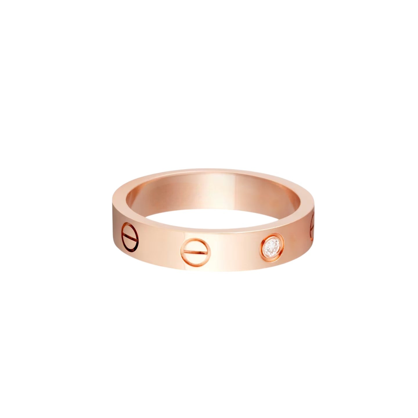 [Stars Jewelry]LOVE 4MM 1 DIAMOND RING