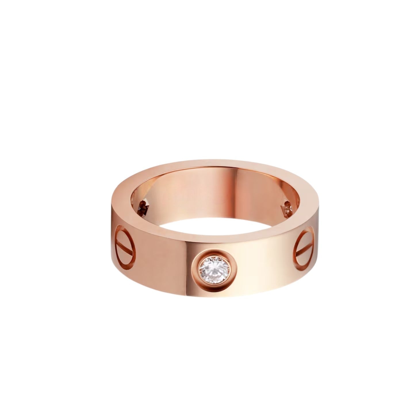 [Stars Jewelry]LOVE 5.5MM 3 DIAMOND RING