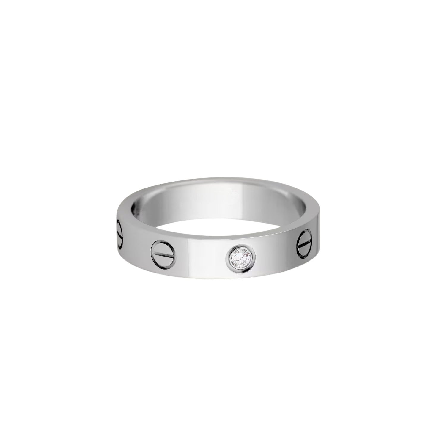 [Stars Jewelry]LOVE 4MM 1 DIAMOND RING