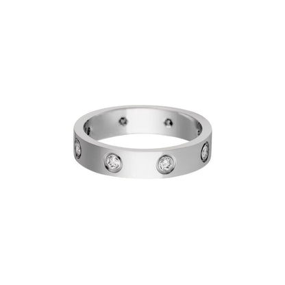 [Stars Jewelry]LOVE 4MM 8 DIAMOND RING