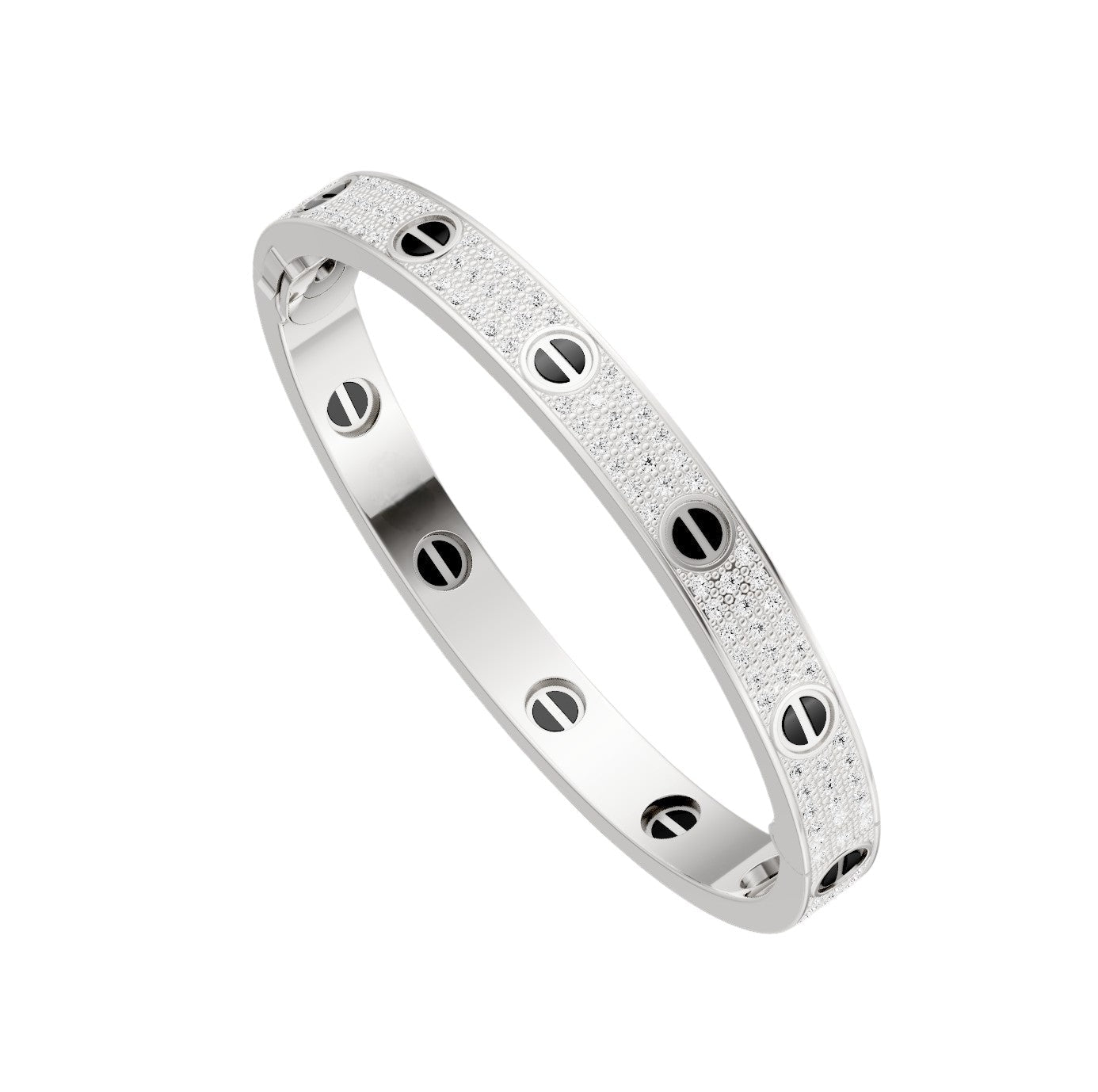 [Stars Jewelry]LOVE BRACELET 6.1MM DIAMOND-PAVED CERAMIC