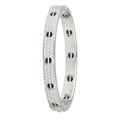[Stars Jewelry]LOVE BRACELET 6.1MM DIAMOND-PAVED CERAMIC