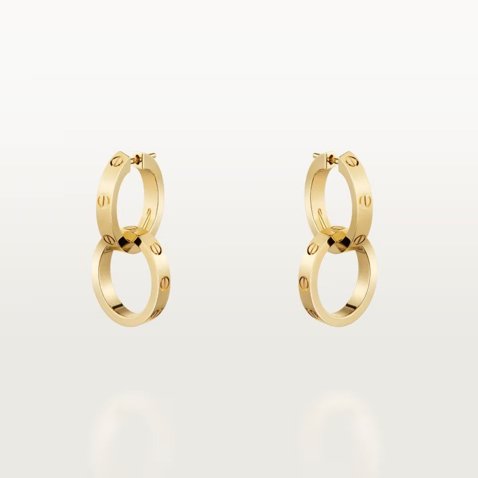 [Stars Jewelry]LOVE 3.3MM DANGLE EARRINGS