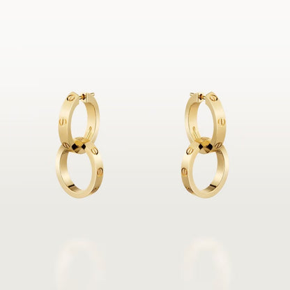[Stars Jewelry]LOVE 3.3MM DANGLE EARRINGS