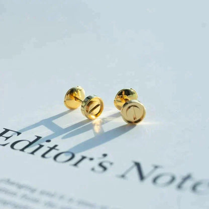 [Stars Jewelry]LOVE EARRINGS GOLD 10MM