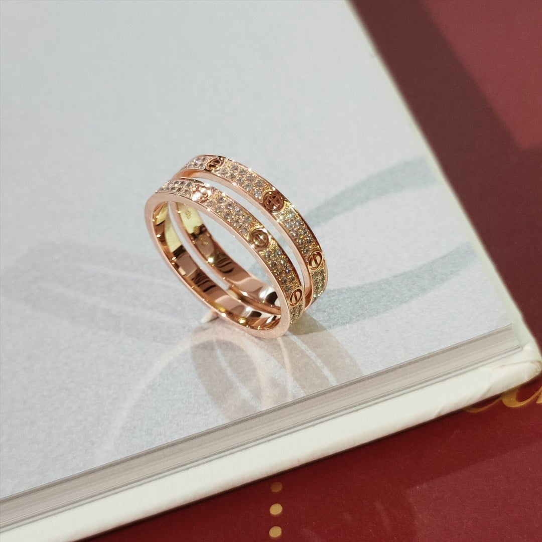 [Stars Jewelry]LOVE RING 2.65MM DIAMOND