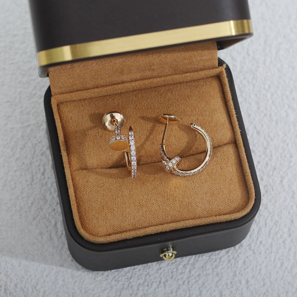 [Stars Jewelry]JUSTE FULL DIAMOND SMALL EARRINGS
