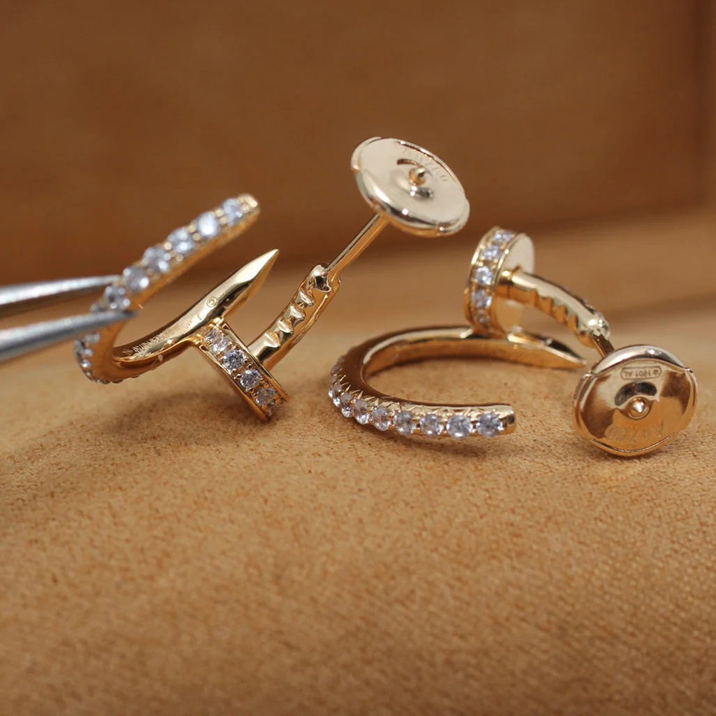 [Stars Jewelry]JUSTE FULL DIAMOND SMALL EARRINGS