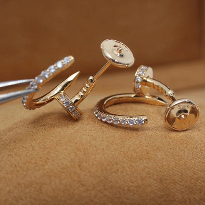 [Stars Jewelry]JUSTE FULL DIAMOND SMALL EARRINGS