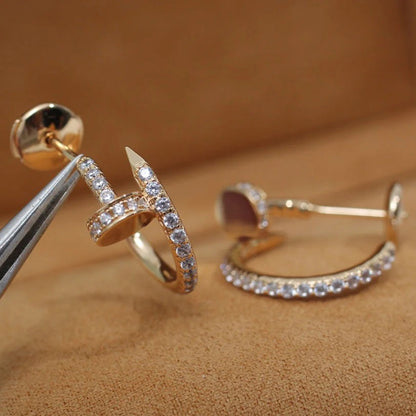 [Stars Jewelry]JUSTE FULL DIAMOND SMALL EARRINGS