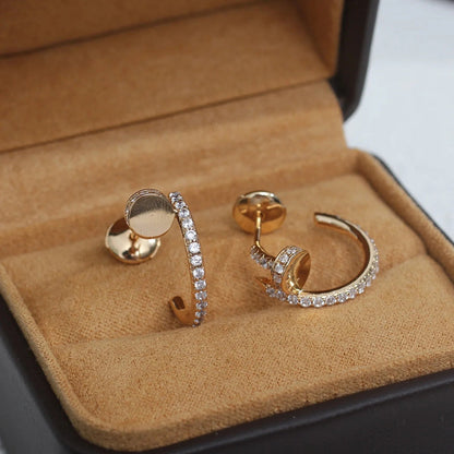 [Stars Jewelry]JUSTE FULL DIAMOND SMALL EARRINGS