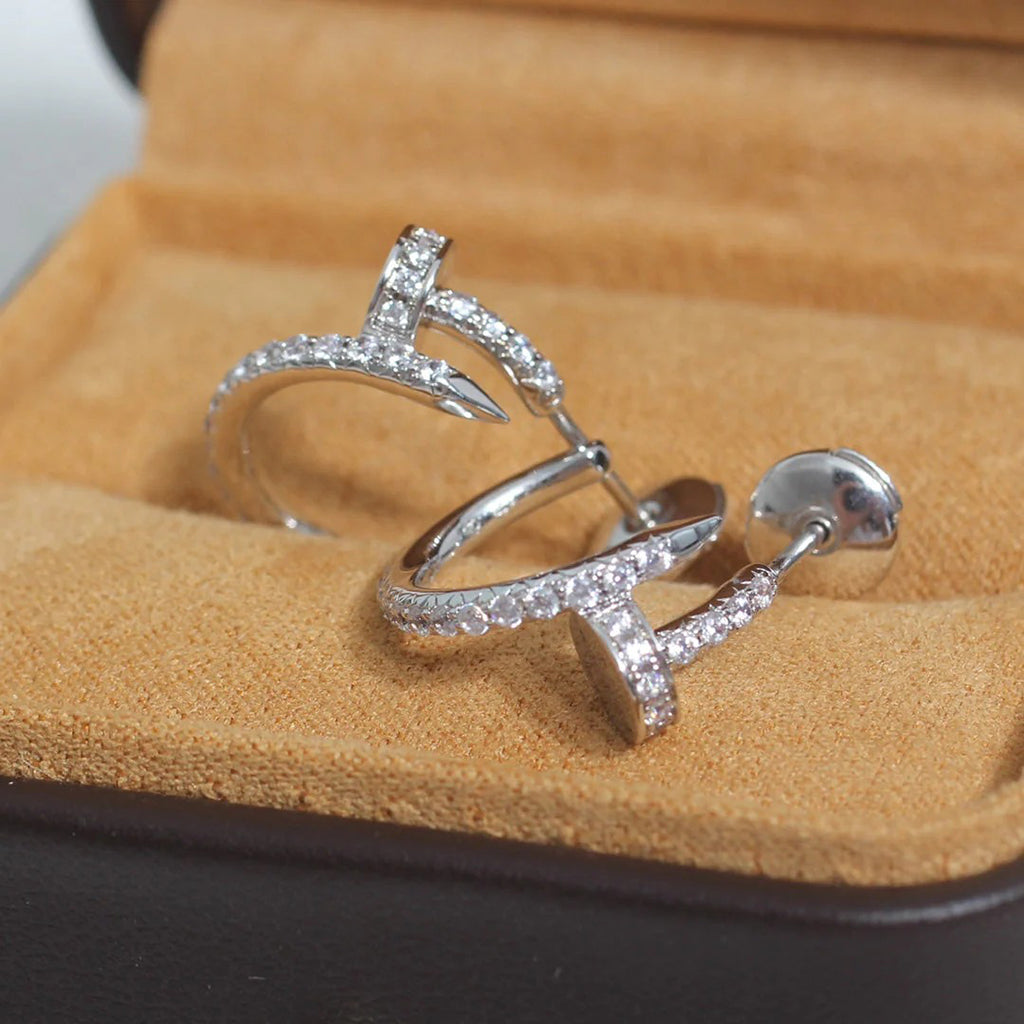 [Stars Jewelry]JUSTE FULL DIAMOND SMALL EARRINGS