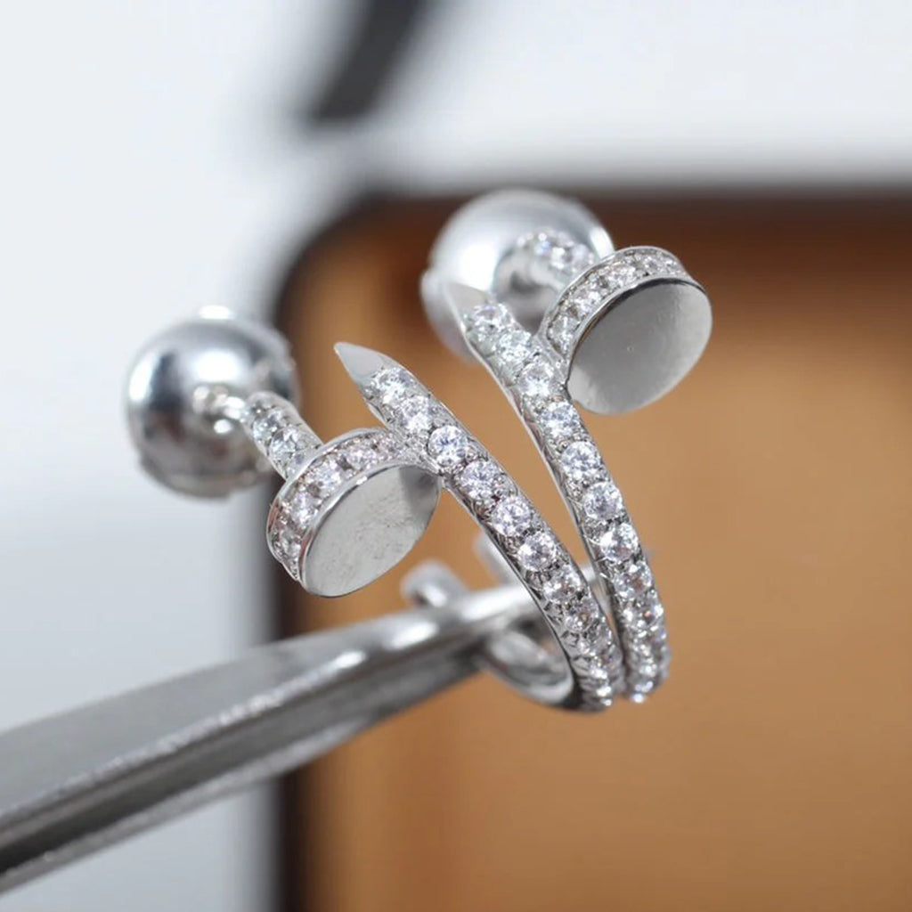 [Stars Jewelry]JUSTE FULL DIAMOND SMALL EARRINGS