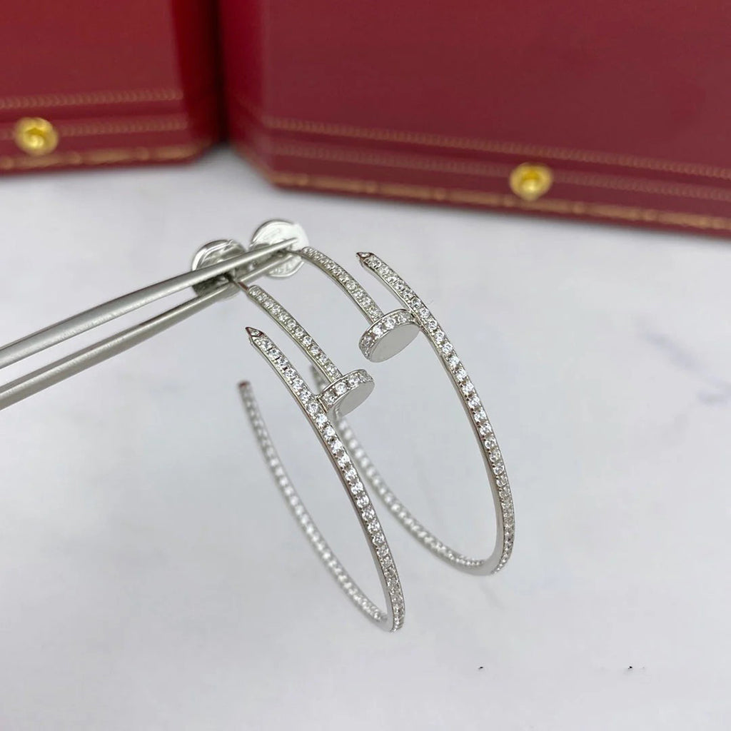 [Stars Jewelry]JUSTE FULL DIAMOND LARGE EARRINGS