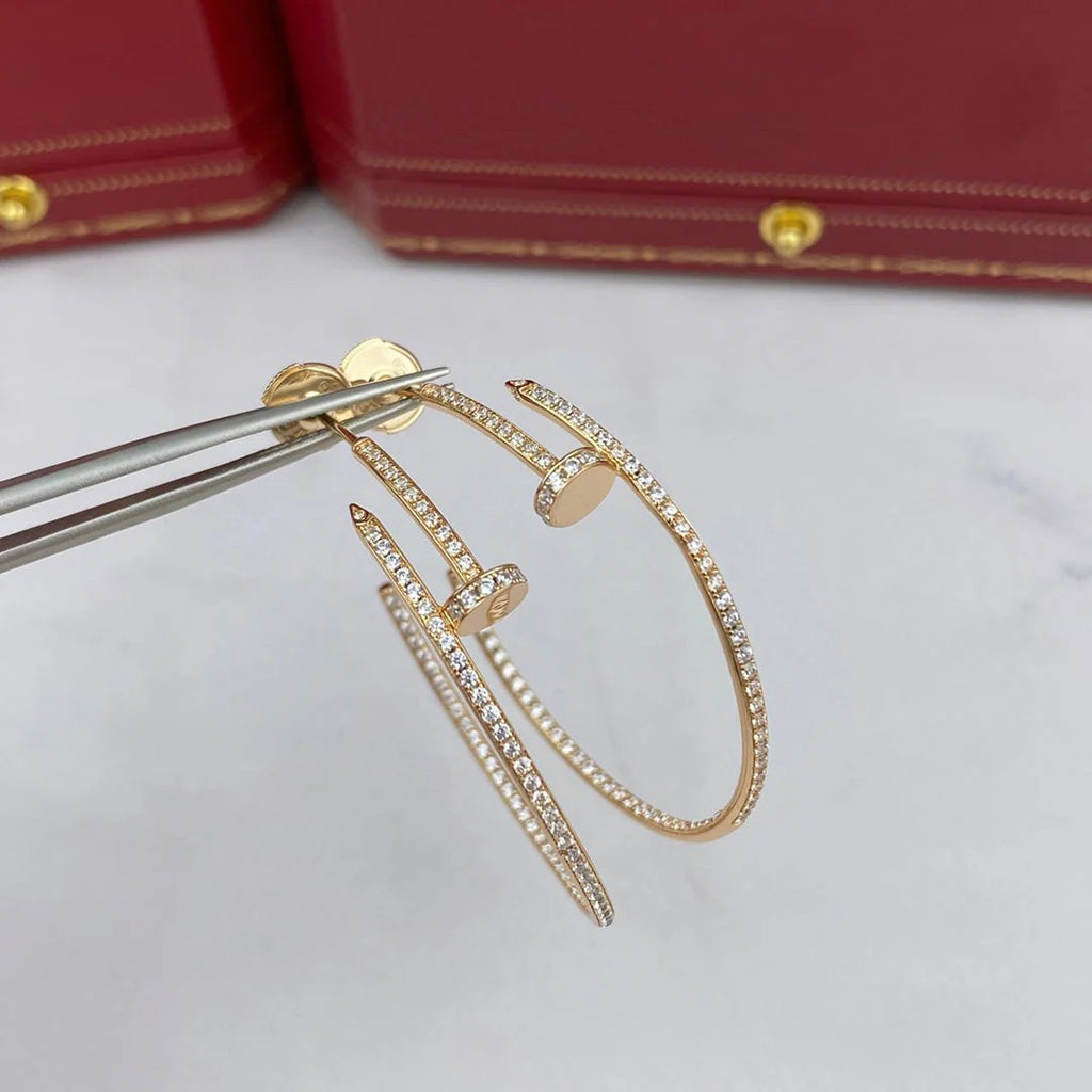 [Stars Jewelry]JUSTE FULL DIAMOND LARGE EARRINGS