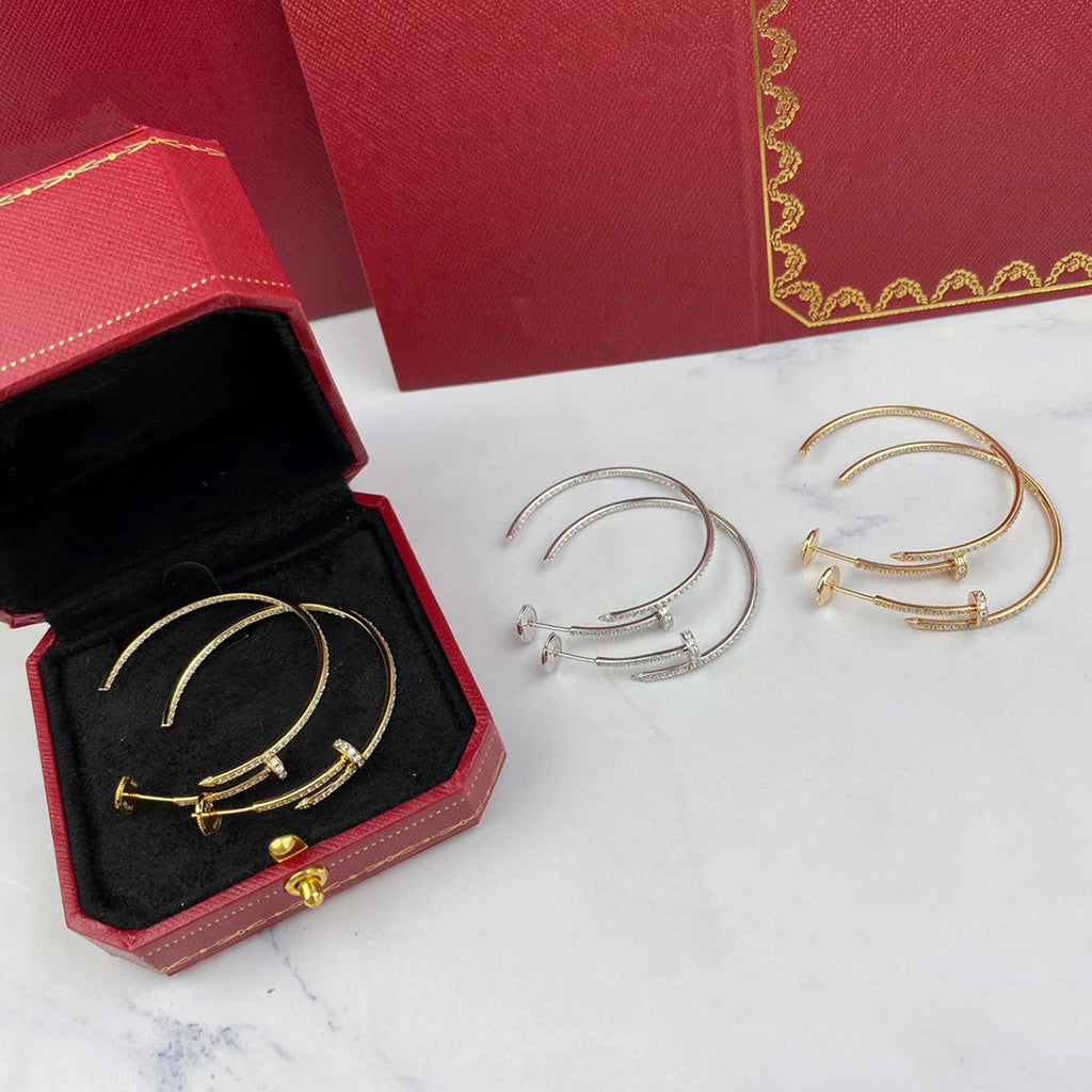 [Stars Jewelry]JUSTE FULL DIAMOND LARGE EARRINGS