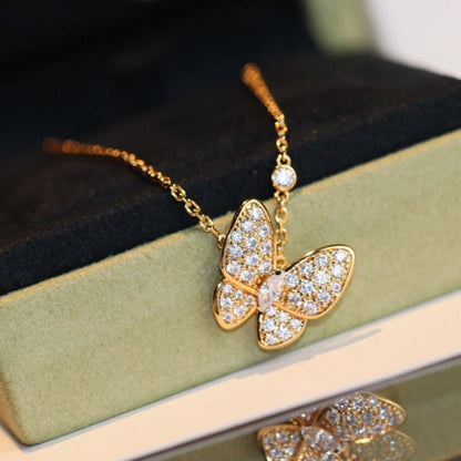 [Stars Jewelry]BUTTERFLY DIAMOND NECKLACE