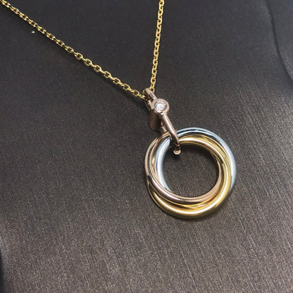 [Stars Jewelry]TRINITY  NECKLACE 1 DIAMOND