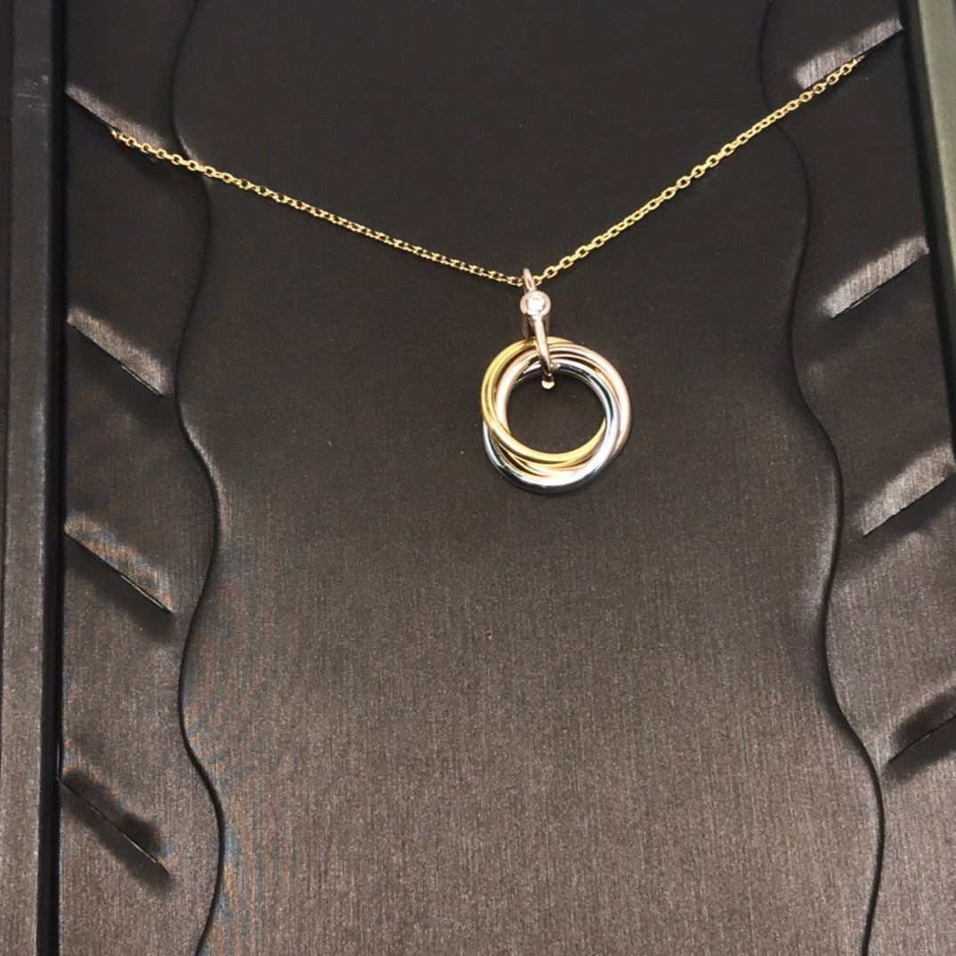 [Stars Jewelry]TRINITY  NECKLACE 1 DIAMOND