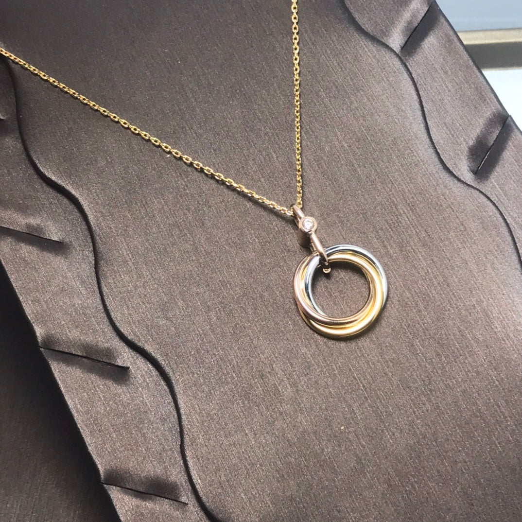 [Stars Jewelry]TRINITY  NECKLACE 1 DIAMOND