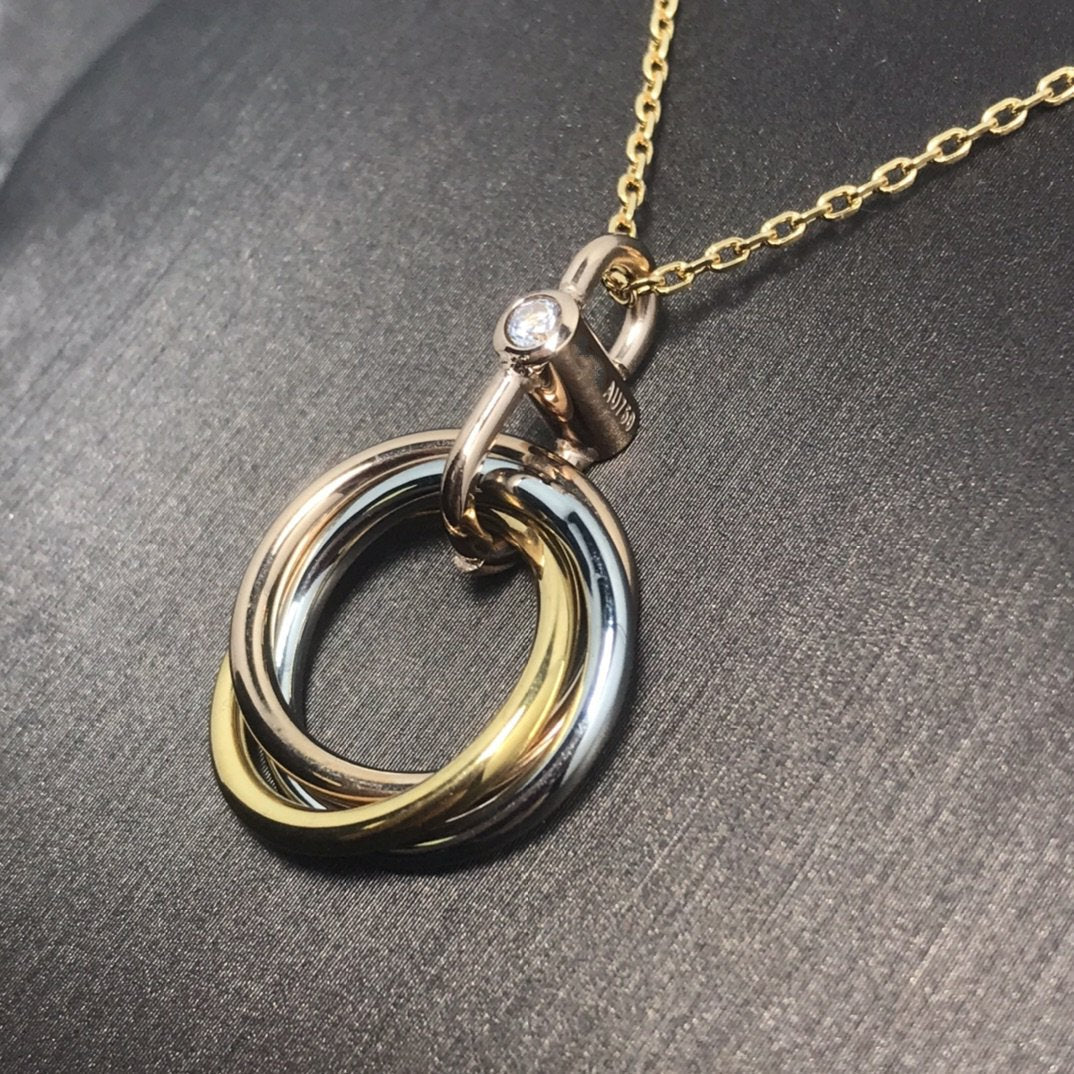 [Stars Jewelry]TRINITY  NECKLACE 1 DIAMOND