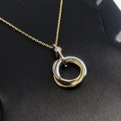 [Stars Jewelry]TRINITY  NECKLACE 1 DIAMOND