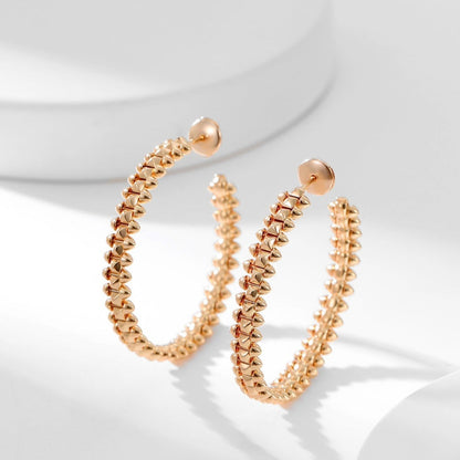 [Stars Jewelry]CLASH HOOP LARGE EARRINGS