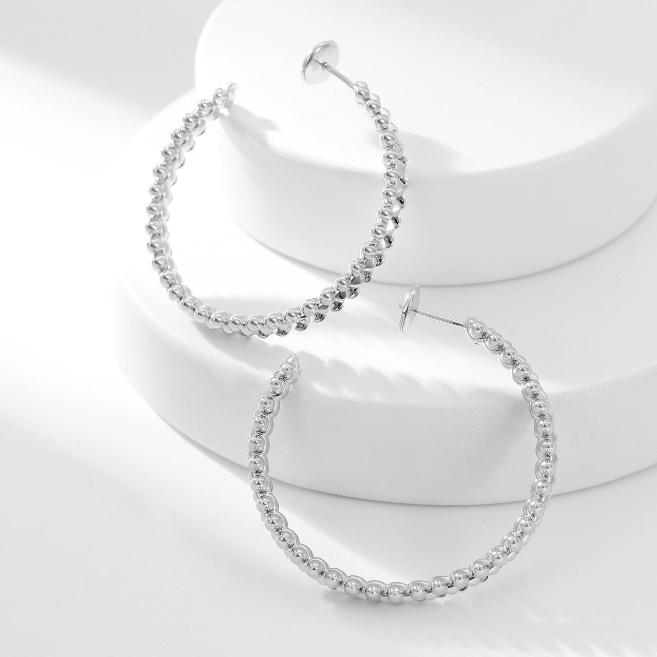 [Stars Jewelry]CLASH HOOP LARGE EARRINGS