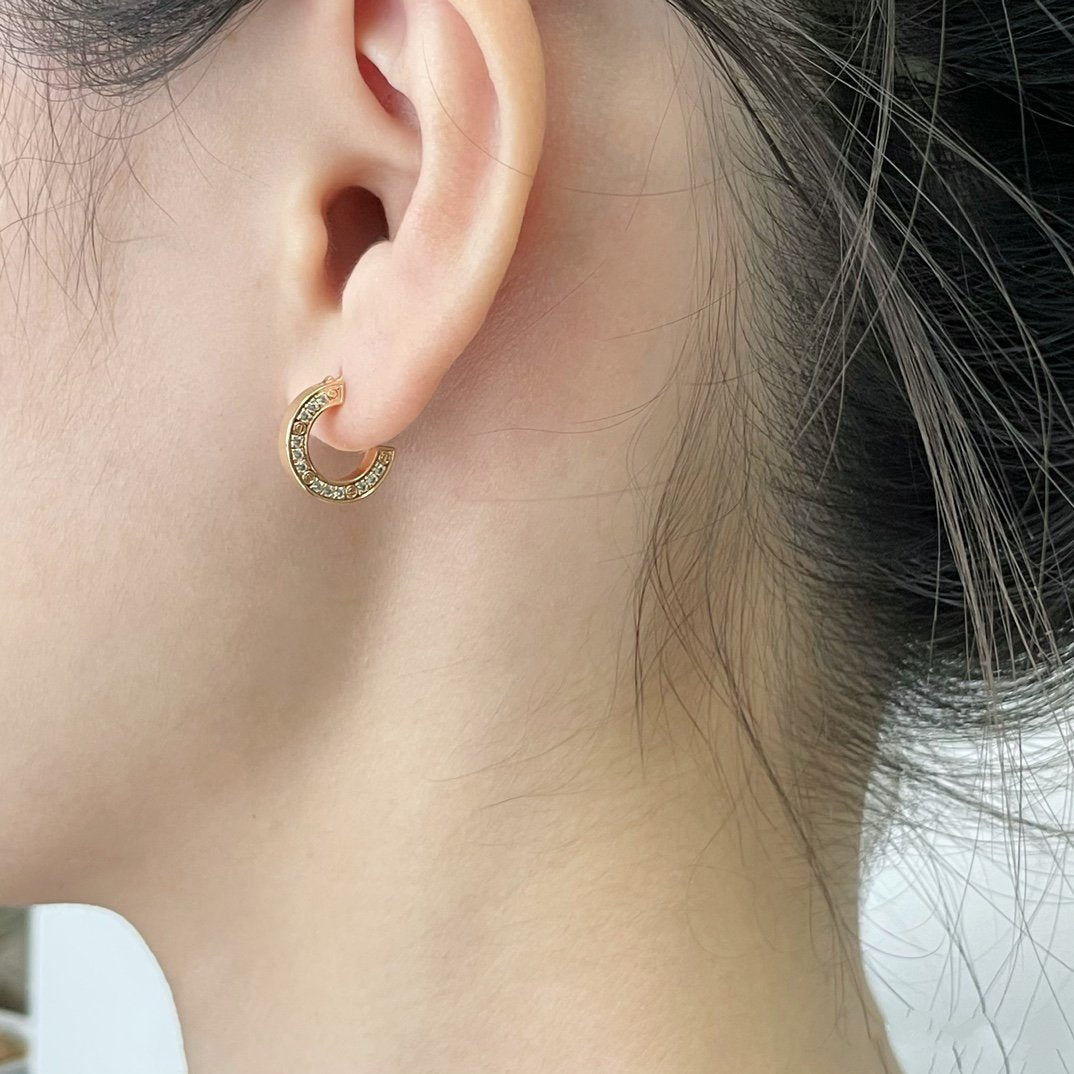 [Stars Jewelry]LOVE DIAMOND EARRINGS