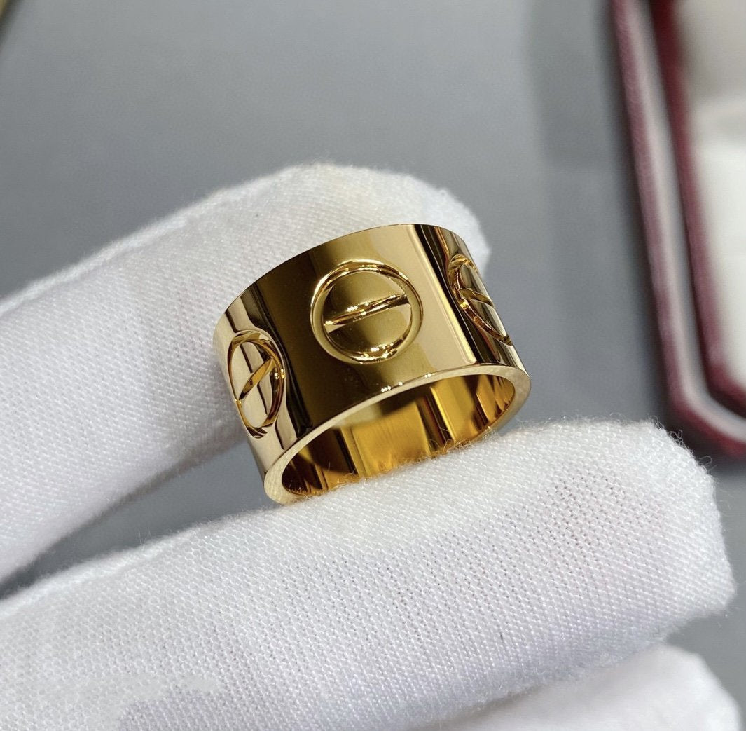 [Stars Jewelry]LOVE 11MM LARGE RING