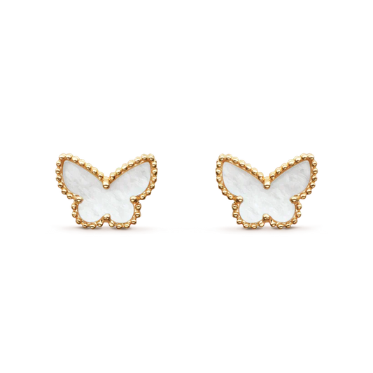 [Stars Jewelry]SWEET BUTTERFLY MOP EARSTUDS