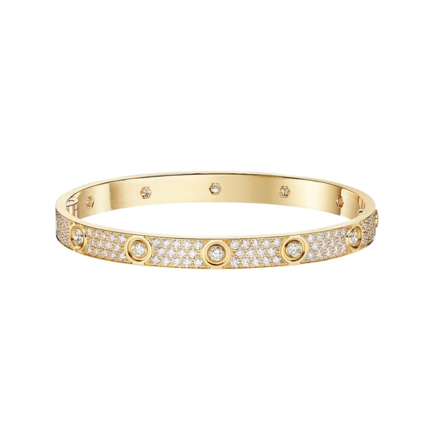 [Stars Jewelry]LOVE BRACELET 6.1MM DIAMOND-PAVED 10 BIG DIAMONDS