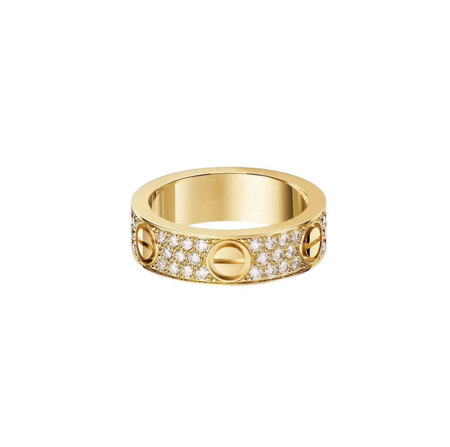 [Stars Jewelry]LOVE RING 5.5MM DIAMONDS PAVED