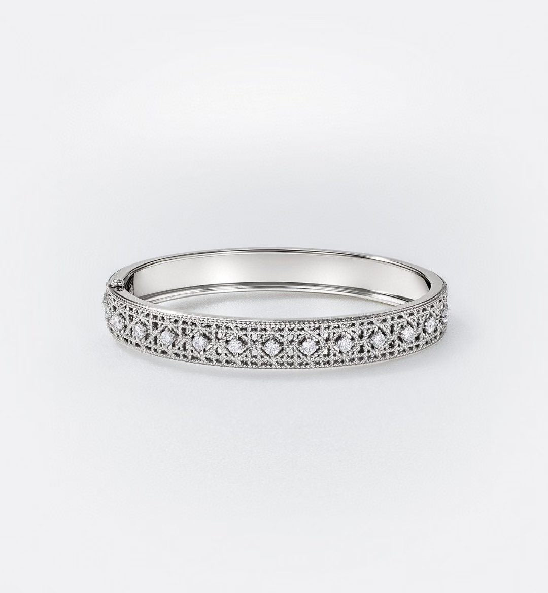 [Stars Jewelry]2026 WOVEN-PATTERN BRACELET SET WITH FULL DIAMOND INLAY THREE-COLORS