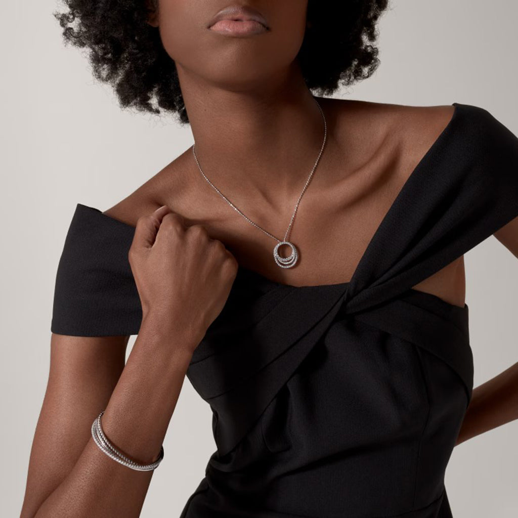 [Stars Jewelry]ETINCELLE  FULL DIAMOND NECKLACE