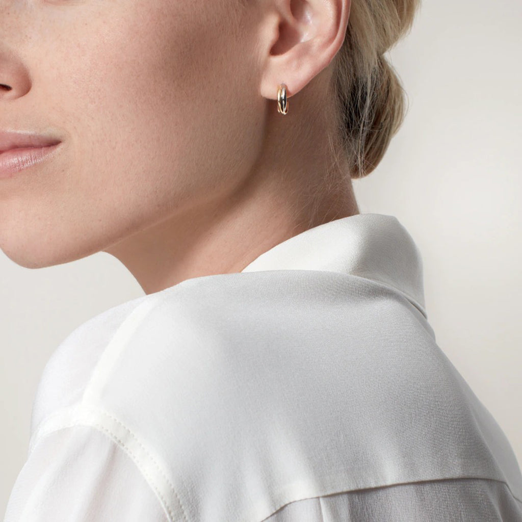 [Stars Jewelry]TRINITY ON DIAMOND MINI EARRINGS