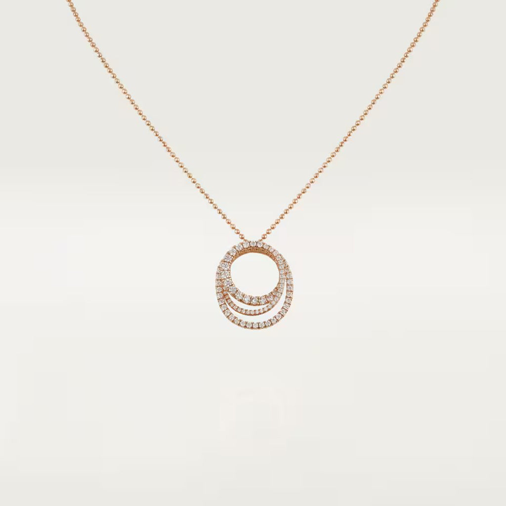 [Stars Jewelry]ETINCELLE  FULL DIAMOND NECKLACE