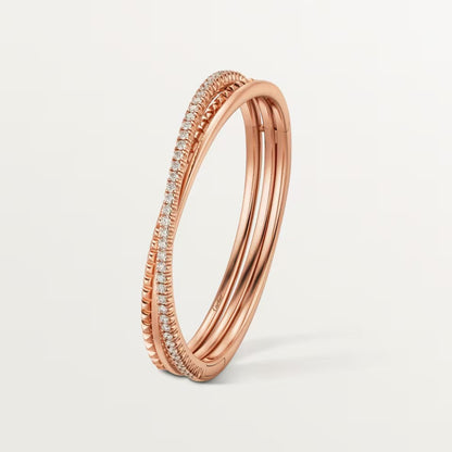 [Stars Jewelry]ETINCELLE HALF-PAVED DIAMOND BRACELET